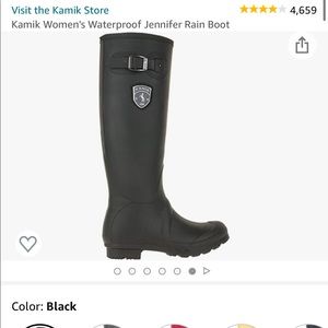 Kamik Waterproof Jennifer rain boots SZ-8